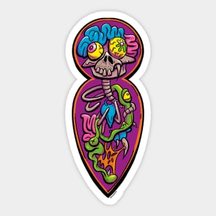 Guagua fink anatomy dia de muertos Sticker